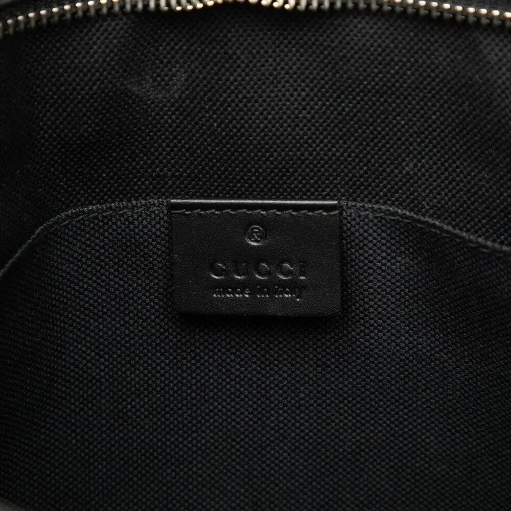 Gucci GG Supreme Sherry Line Clutch Bag Black